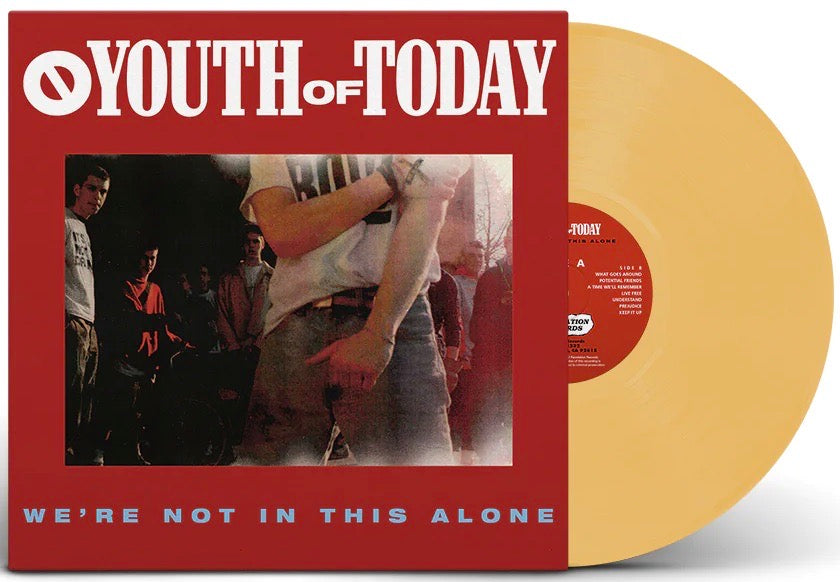 PRE-ORDER: YOUTH OF TODAY 'We're Not In This Alone' LP / CUSTARD EDITION!