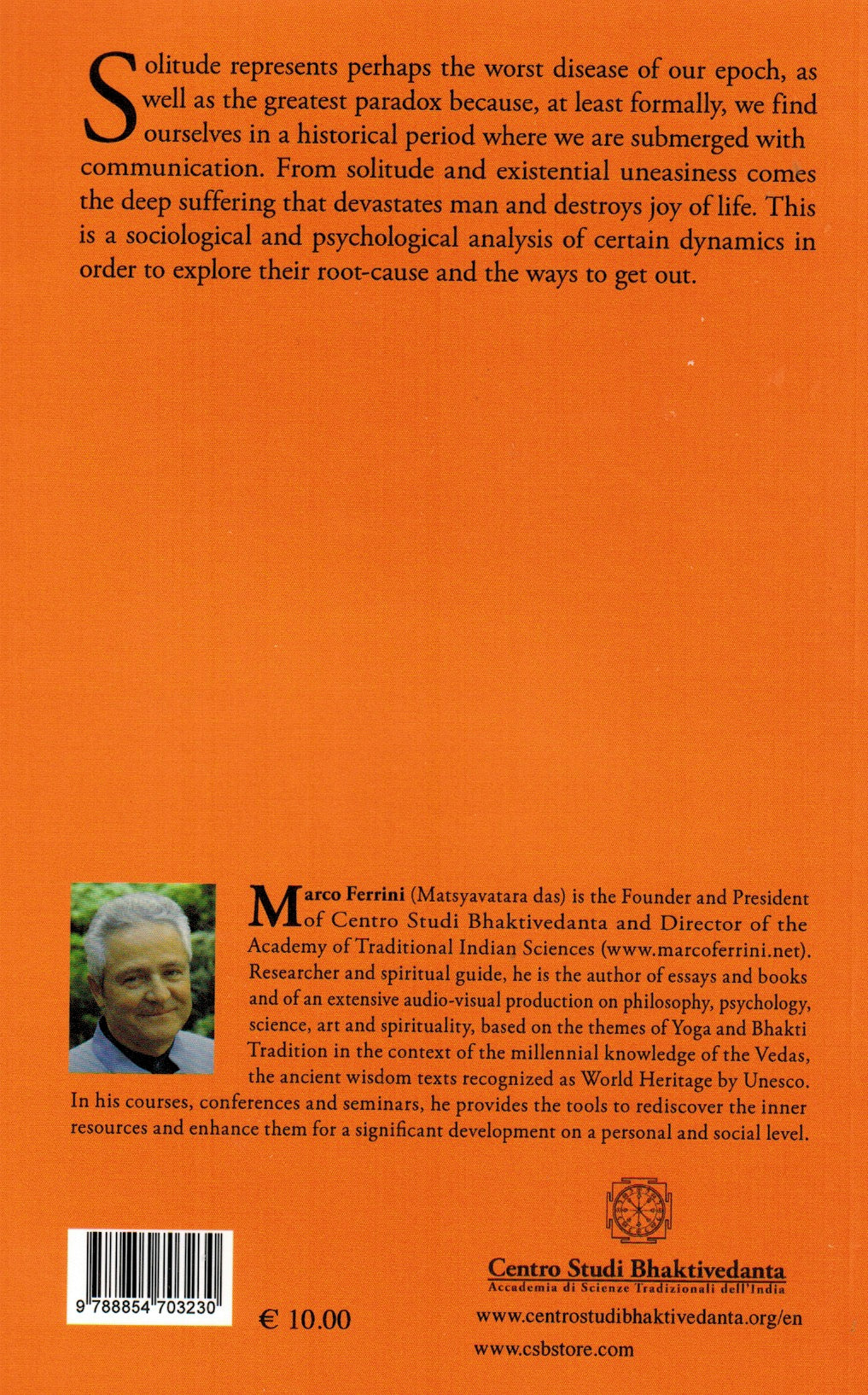 MARCO FERRINI (HG Matsyavatara Prabhu): 'Freedom from Solitude and Suffering' - Book