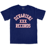 PRE-ORDER: DEVARISHI RECORDS 'XXX' T-Shirt / BLUE NAVY