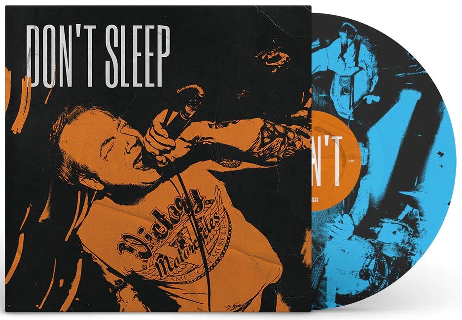DON'T SLEEP 's/t' 12" / ONE SIDED 12" TRANSPARENT BLUE WITH SILKSCREEN PRINT EDITION!