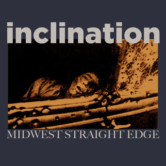 INCLINATION 'Midwest Straight Edge' 12" / CLEAR W/ORANGE SPLATTER EDITION!