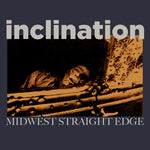 INCLINATION 'Midwest Straight Edge' 12" / CLEAR W/ORANGE SPLATTER EDITION!