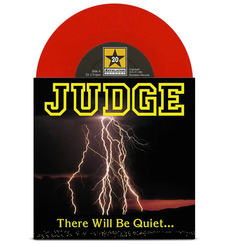 PRE-ORDER: JUDGE 'The Storm' 7" / YELLOW WITH BLACK SPLATTER EDITION & RED EDITION!