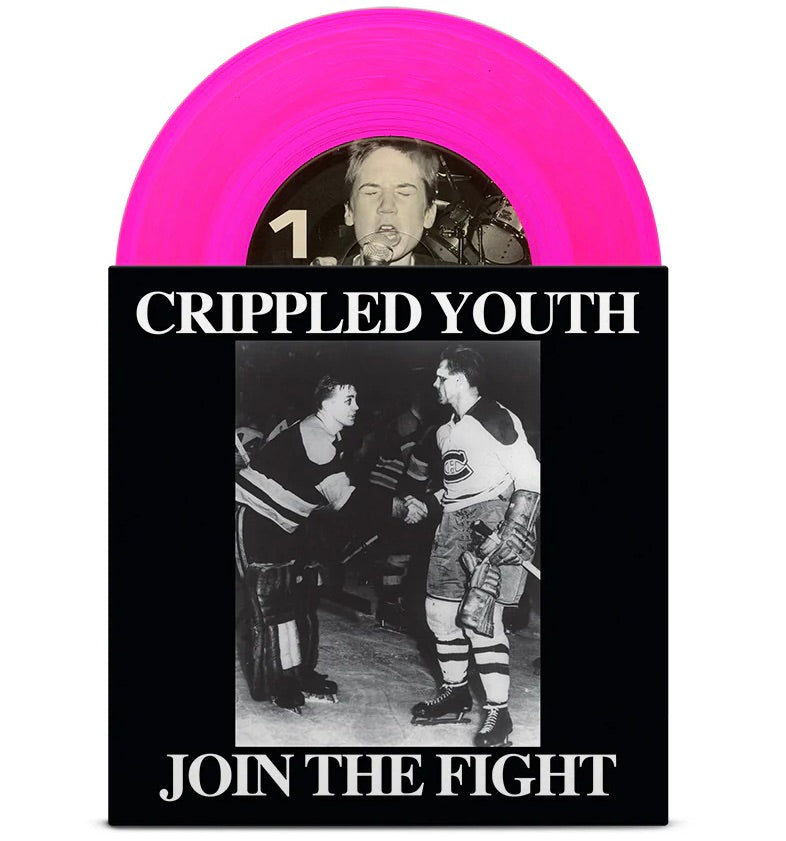 PRE-ORDER: CRIPPLED YOUTH 'Join The Fight' 7" / NEON PINK EDITION!