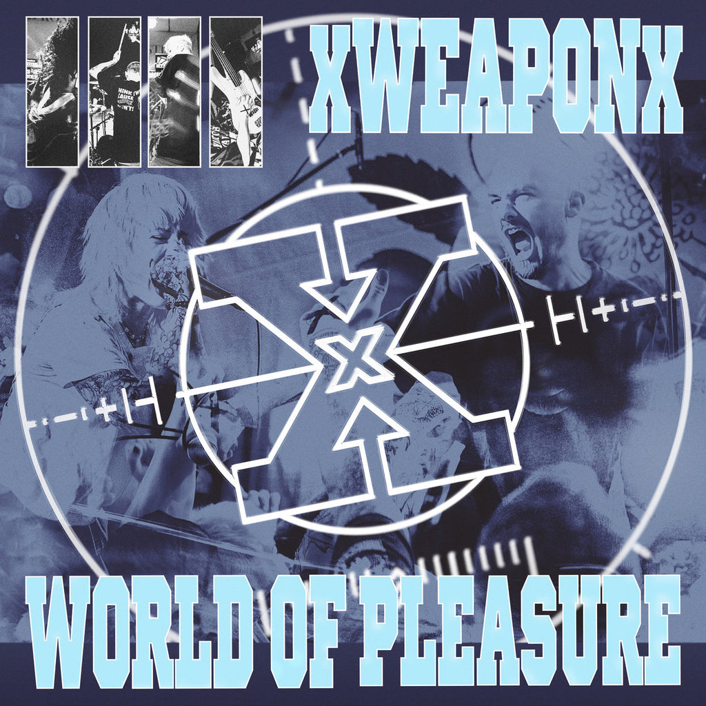 PRE-ORDER: XWEAPONX / WORLD OF PLEASURE Split 12" / TRANSPARENT BLUE EDITION!