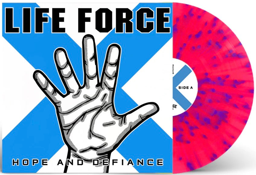 LIFE FORCE 'Hope And Defiance' LP / PINK WITH BLUE SPLATTER EDITION