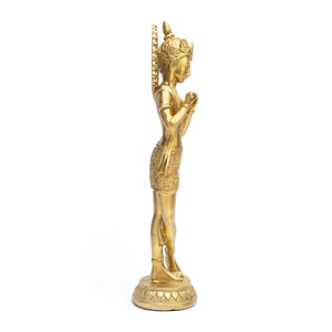 KRISHNA 'Golden Flute' Murti Statue