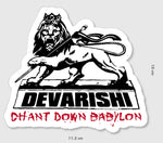 DEVARISHI 'Chant Down Babylon' Sticker