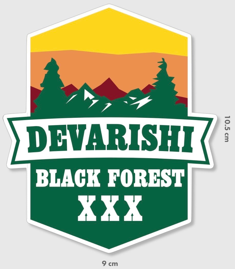 DEVARISHI 'Black Forest' Sticker