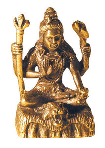 BRASS SHIVA 'Pocket' Murti Statue