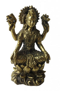 BRASS LAKSHMI 'Pocket' Murti Statue