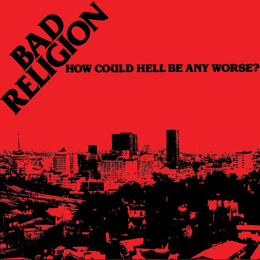 BAD RELIGION 'How Could Hell Be Any Worse?' LP / US EDITION, TRANSPARENT BLUE MARBLE EDITION!