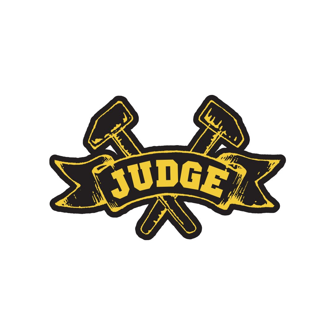 JUDGE 'Logo' Sticker