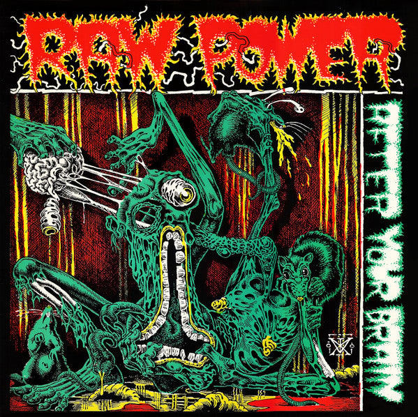 RAW POWER 'After Your Brain' LP / GATEFOLD, WHITE WITH RED SPLATTER EDITION