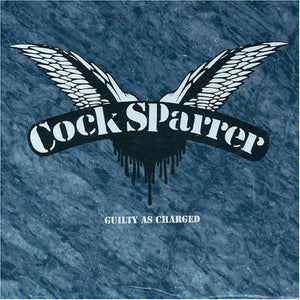 COCK SPARRER 'Guilty As Charged' LP / BLACK ICE WITH WHITE SPLATTER EDITION!