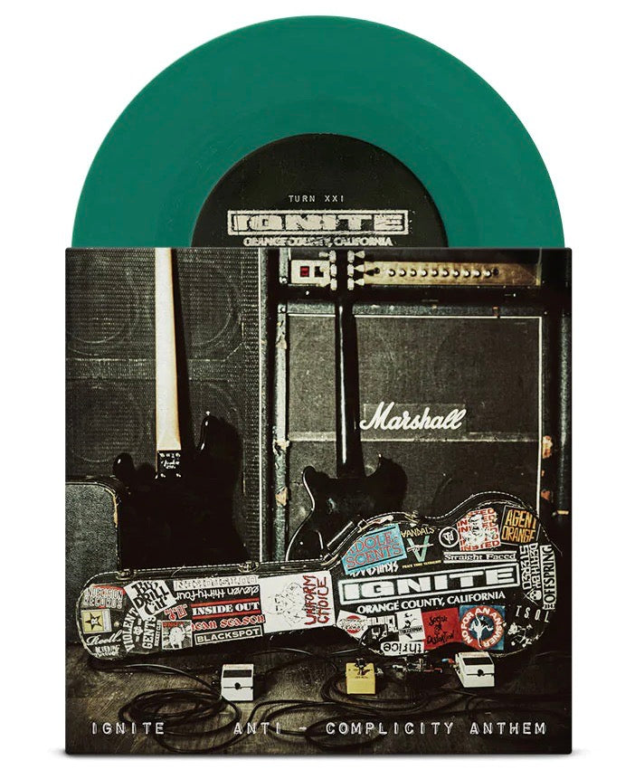 IGNITE 'Anti-Complicity Anthem' 7" / OPAQUE GREEN EDITION