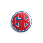 GORILLA BISCUITS 'red GB' Button