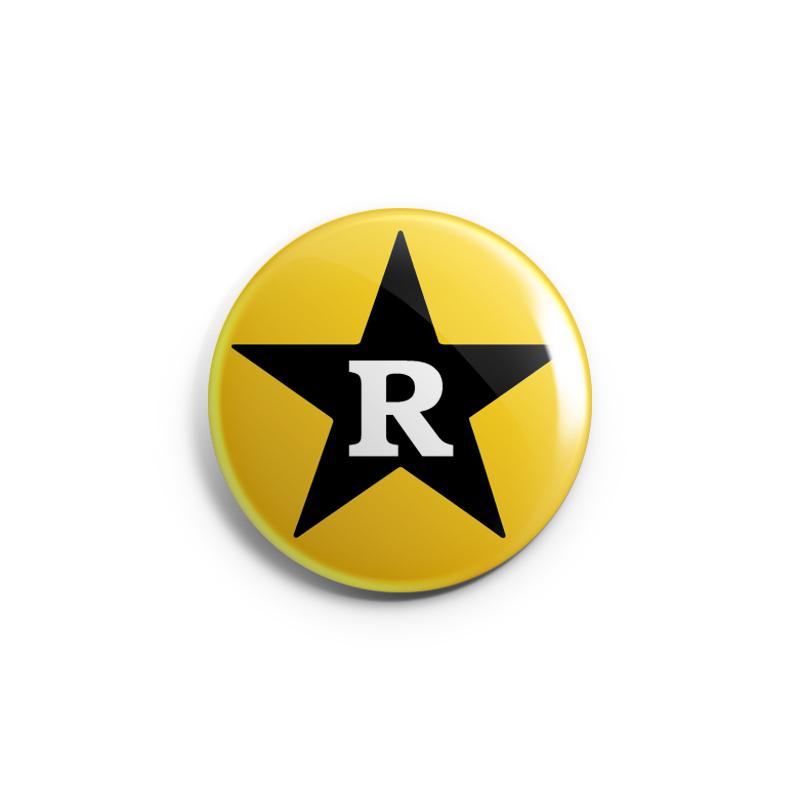 REVELATION RECORDS 'Yellow Star' Button