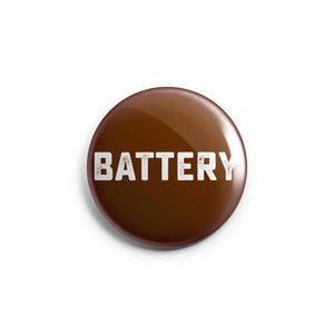 BATTERY 'Maroon' Button