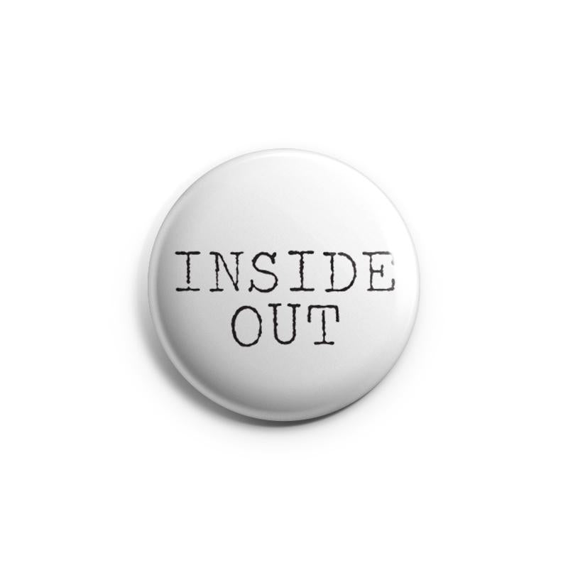 INSIDE OUT 'White' Button