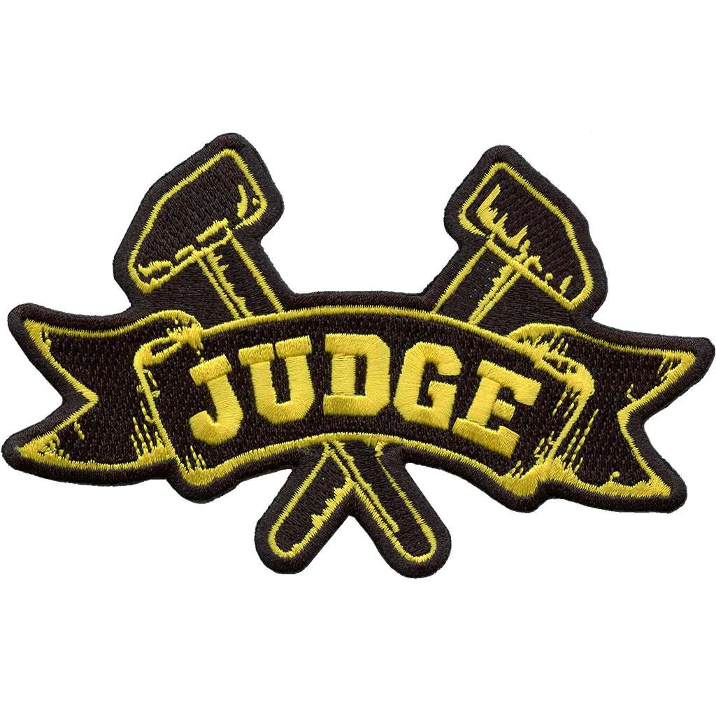JUDGE 'Logo (Die Cut)' / EMBROIDERED PATCH