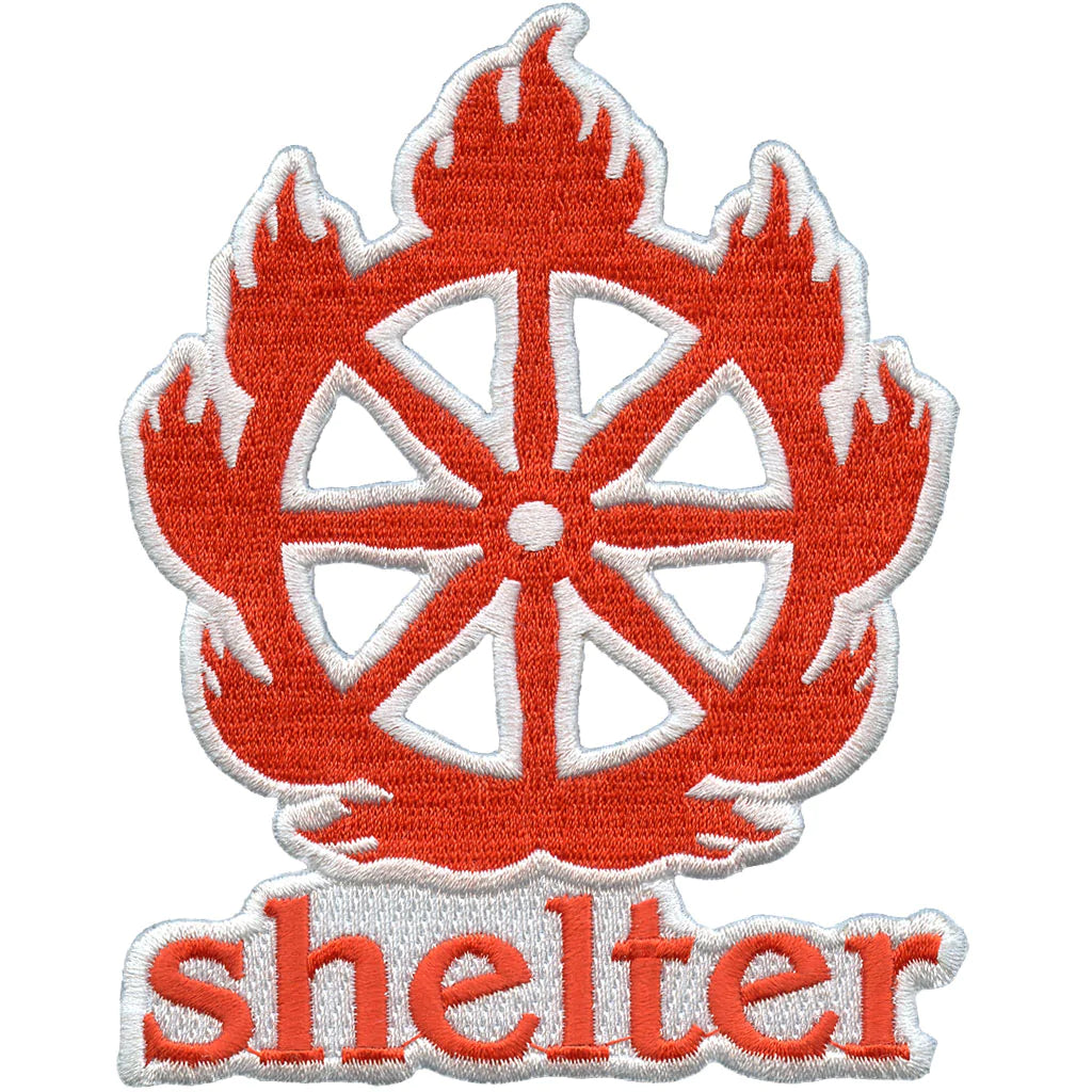 SHELTER 'Logo (Die Cut)' / EMBROIDERED PATCH