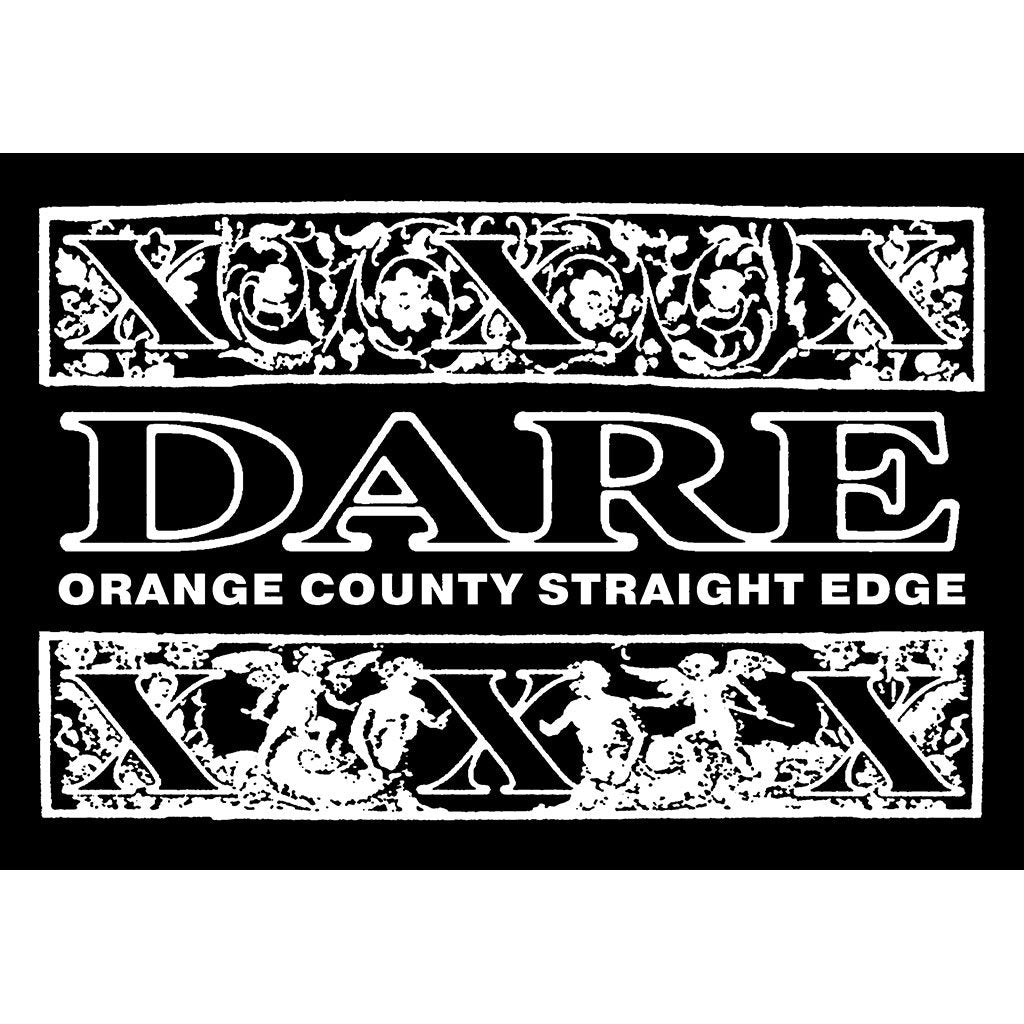 DARE 'Orange County Straight Edge' Sticker