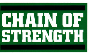 CHAIN OF STRENGTH 'Green Logo' Sticker