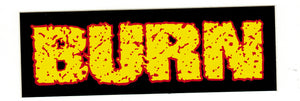 BURN 'Logo' Sticker