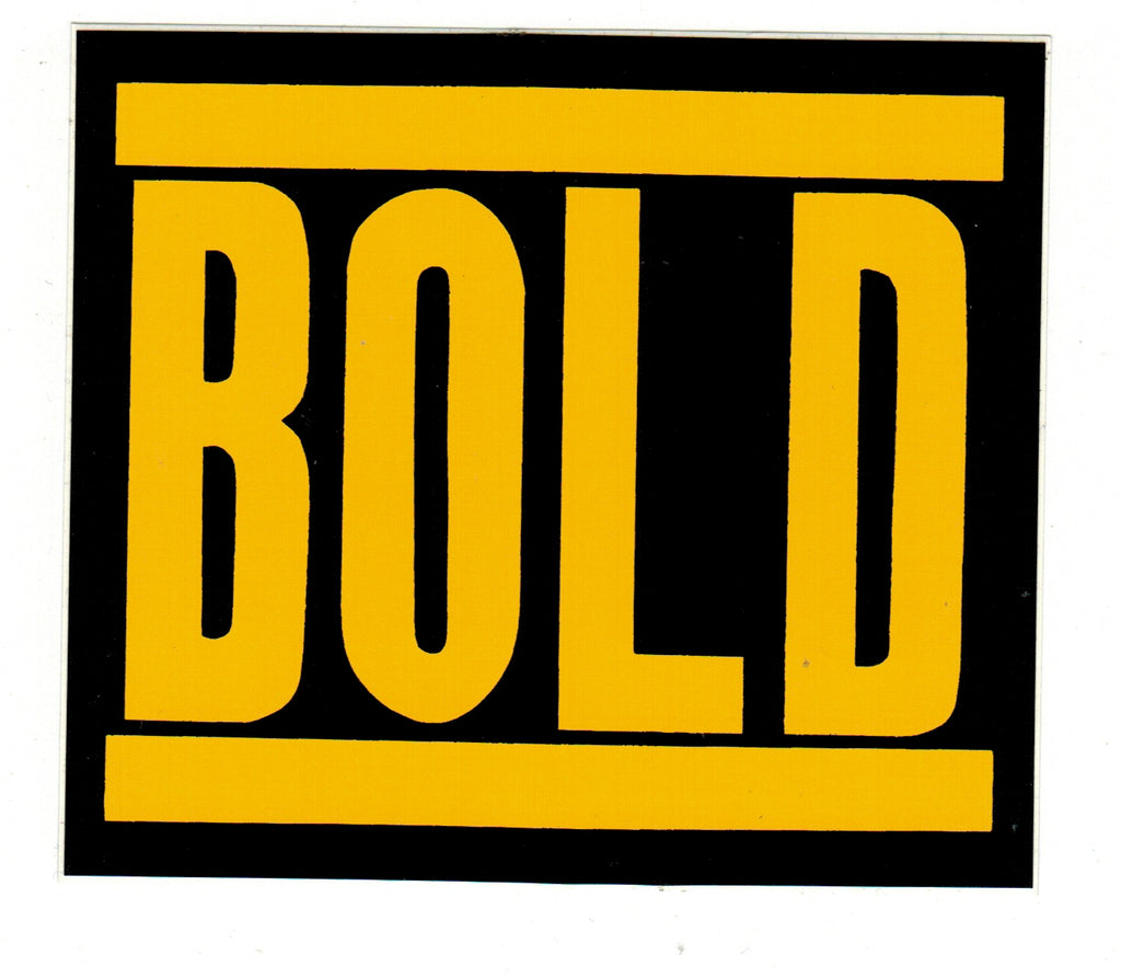 BOLD 'Logo' Sticker