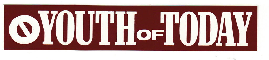 YOUTH OF TODAY 'No More' Sticker