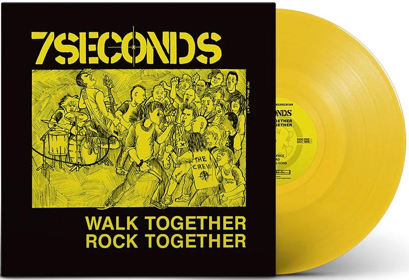 7 SECONDS 'Walk Together Rock Together' LP / YELLOW REVELATION EXCLUSIVE EDITION!