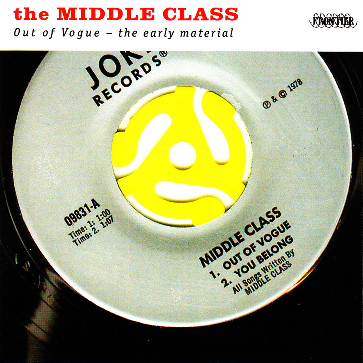 THE MIDDLE CLASS 'Out Of Vogue - The Early Material' LP / COLORED EDITION
