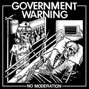 GOVERNMENT WARNING 'No Moderation' LP / TRANSPARENT GREEN EDITION
