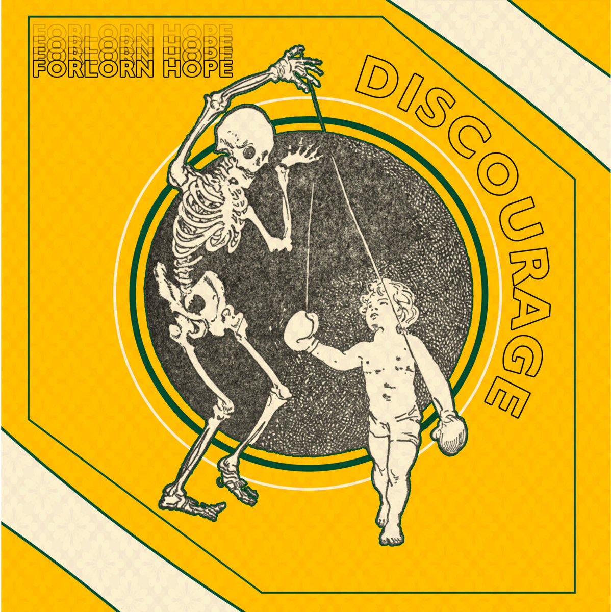 DISCOURAGE 'Forlorn Hope' 7" / GREEN EDITION
