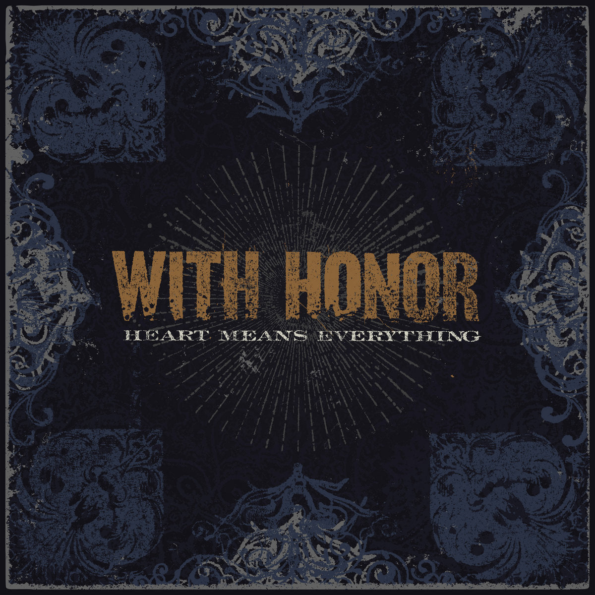 WITH HONOR 'Heart Means Everything' LP / ROYAL BLUE CLOUDY EDITION