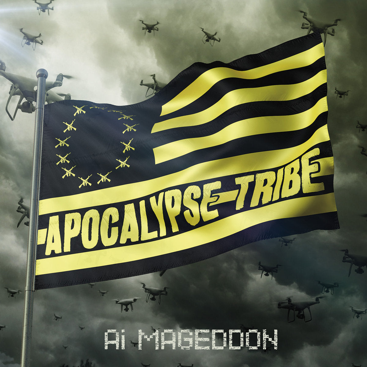 APOCALYPSE TRIBE 'Ai Mageddon' LP / FIRST PRESSING, MARBLE GREY EDITION!