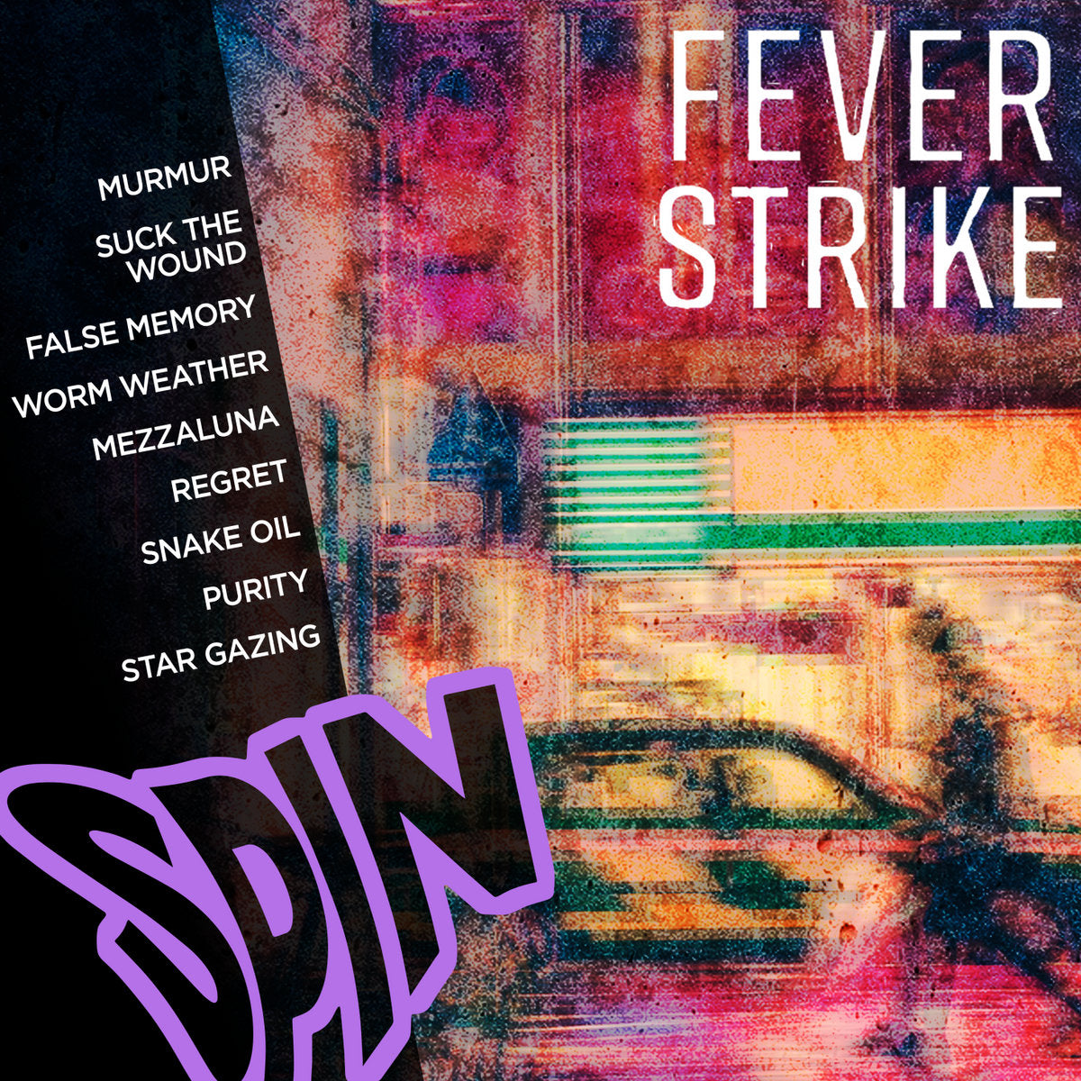 FEVER STRIKE 'Spin' LP / TRANSPARENT GREEN WITH OPAQUE ORANGE SPLATTER EDITION