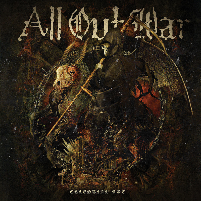 ALL OUT WAR 'Celestial Rot' LP / ORANGE EDITION!