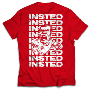 INSTED 'Chet' T-Shirt / Red Textile