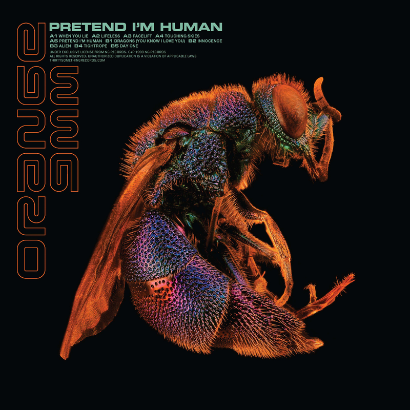 ORANGE 9MM 'Pretend I'm Human' LP / ORANGE WITH BLACK SMOKE